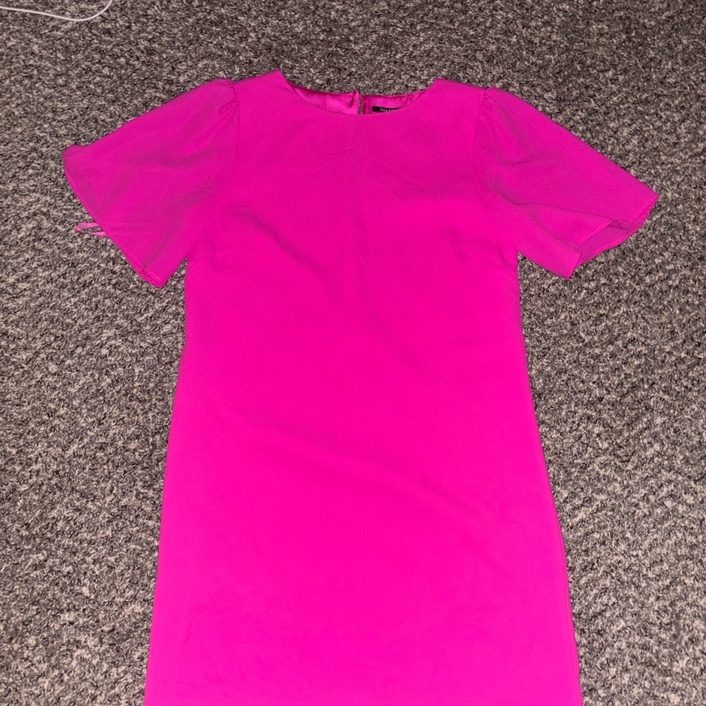 Gianni Bini Hot Pink Midi Dress Size Small